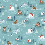 Northern Lights Flannel F15000 Turq Main Riley Blake